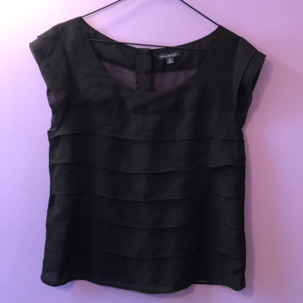 AE black dress shirt